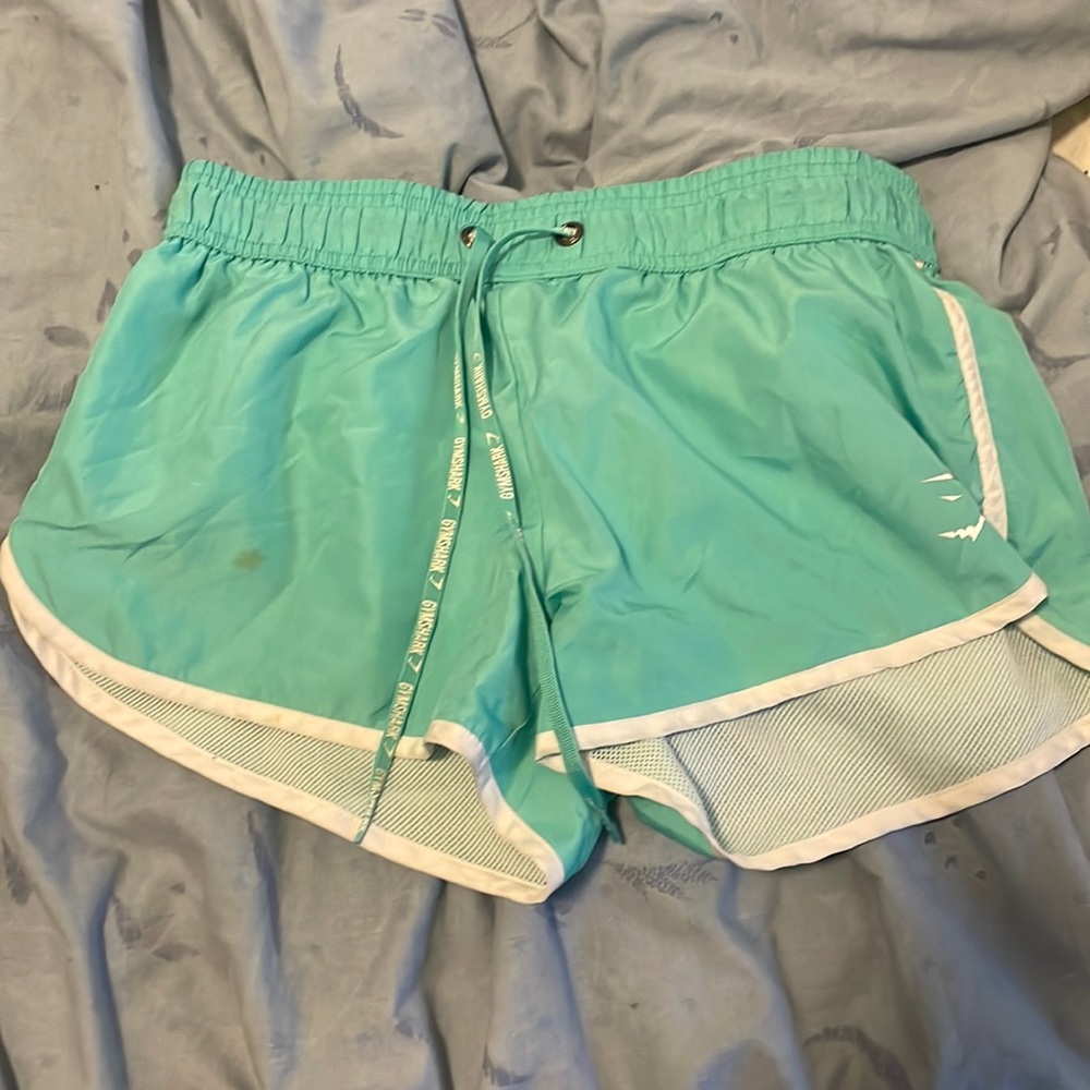 Green gymshark shorts